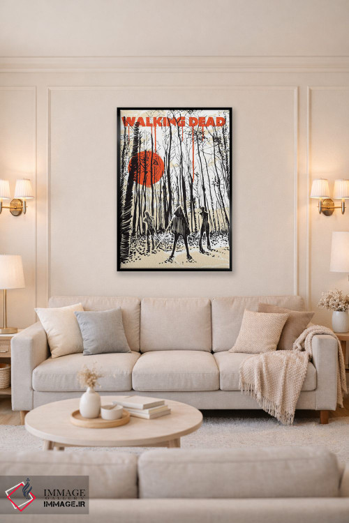 تابلو دکوراتیو هنر مجله هواداری مردگان متحرک اثر ۲ توست دیزاین - D5B