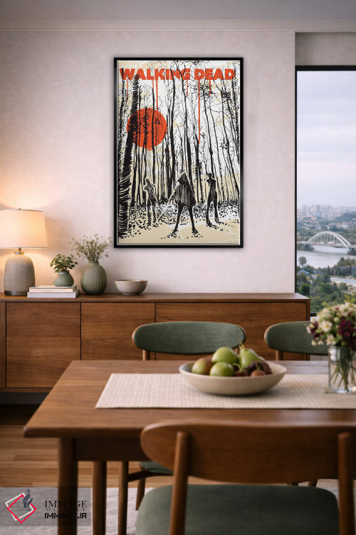 تابلو دکوراتیو هنر مجله هواداری مردگان متحرک اثر ۲ توست دیزاین - D6B