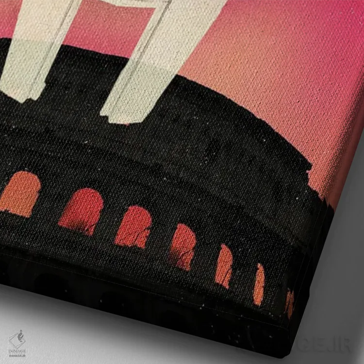 تابلو دکوراتیو هنر سفر فیلم گلادیاتور اثر ۲ توست دیزاین - نمای نزدیک بافت بوم