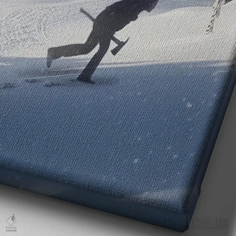 تابلو دکوراتیو جک تورنس اثر ۲ توست دیزاین - نمای نزدیک بافت بوم