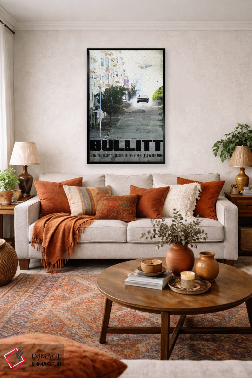 تابلو دکوراتیو هنر فیلم سفر بولیت اثر ۲ توست دیزاین - D2B