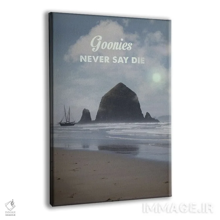 تابلو دکوراتیو گونی ها هرگز نمی گویند بمیر اثر ۲ توست دیزاین - نمای پرسپکتیو محصول