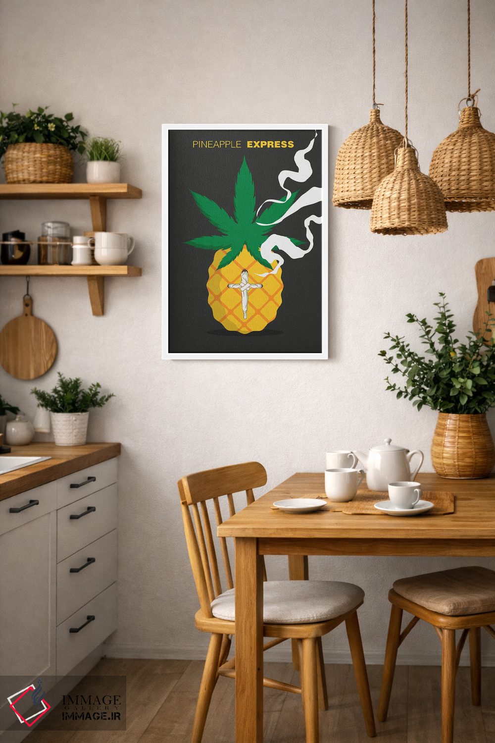 تابلو دکوراتیو هنر فیلم پاین اپل اکسپرس اثر ۲ توست دیزاین - D4W