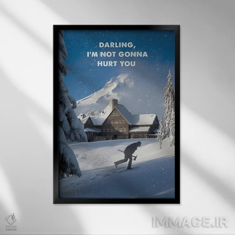 تابلو دکوراتیو جک تورنس اثر ۲ توست دیزاین - نمای قابدار مشکی