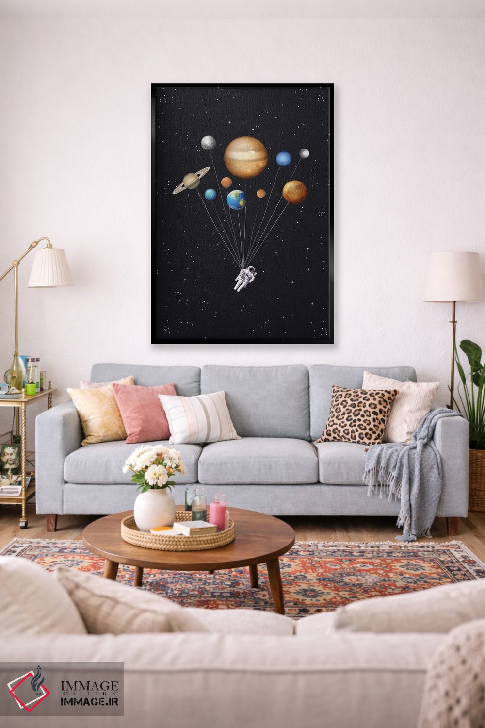 تابلو دکوراتیو مسافر فضایی اثر ۲ توست دیزاین - D2B