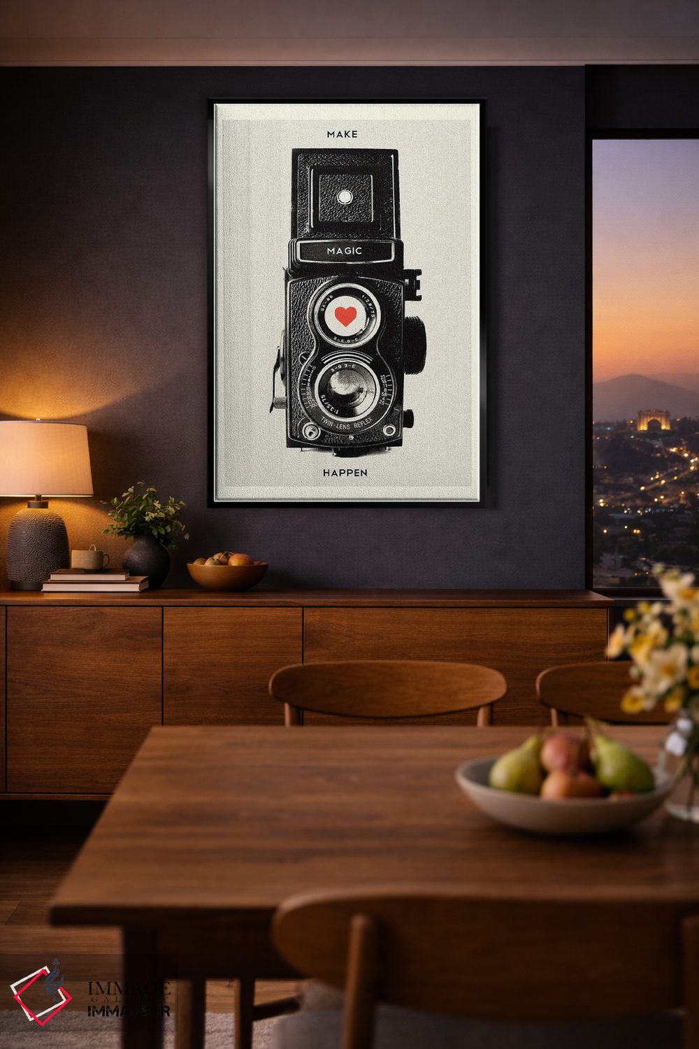 تابلو دکوراتیو جادو بیافرین اثر ۲ توست دیزاین - D2B