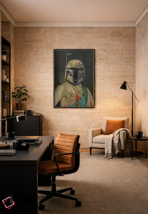 تابلو دکوراتیو سر بوبا کلاسیک اثر ۲ توست دیزاین - D6B