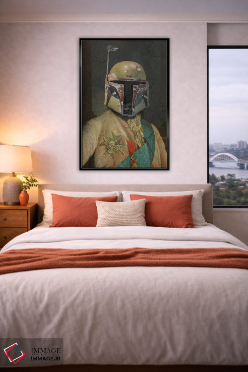 تابلو دکوراتیو سر بوبا کلاسیک اثر ۲ توست دیزاین - D5B