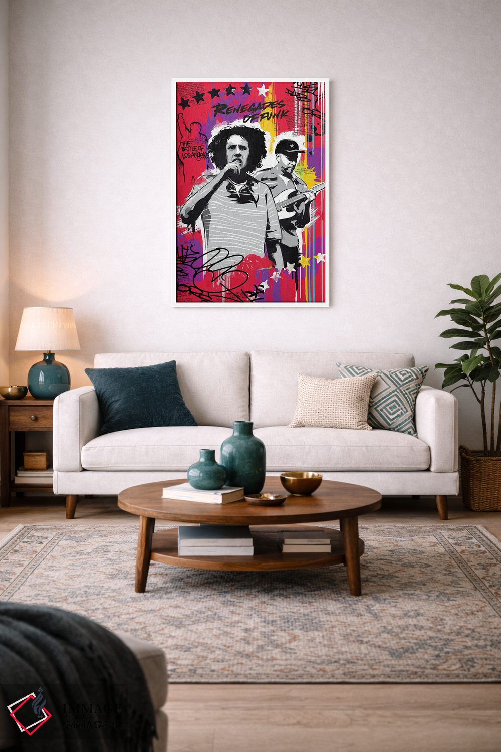 تابلو دکوراتیو هنر ریج اگینست د ماشین اثر ۲ توست دیزاین - D3W