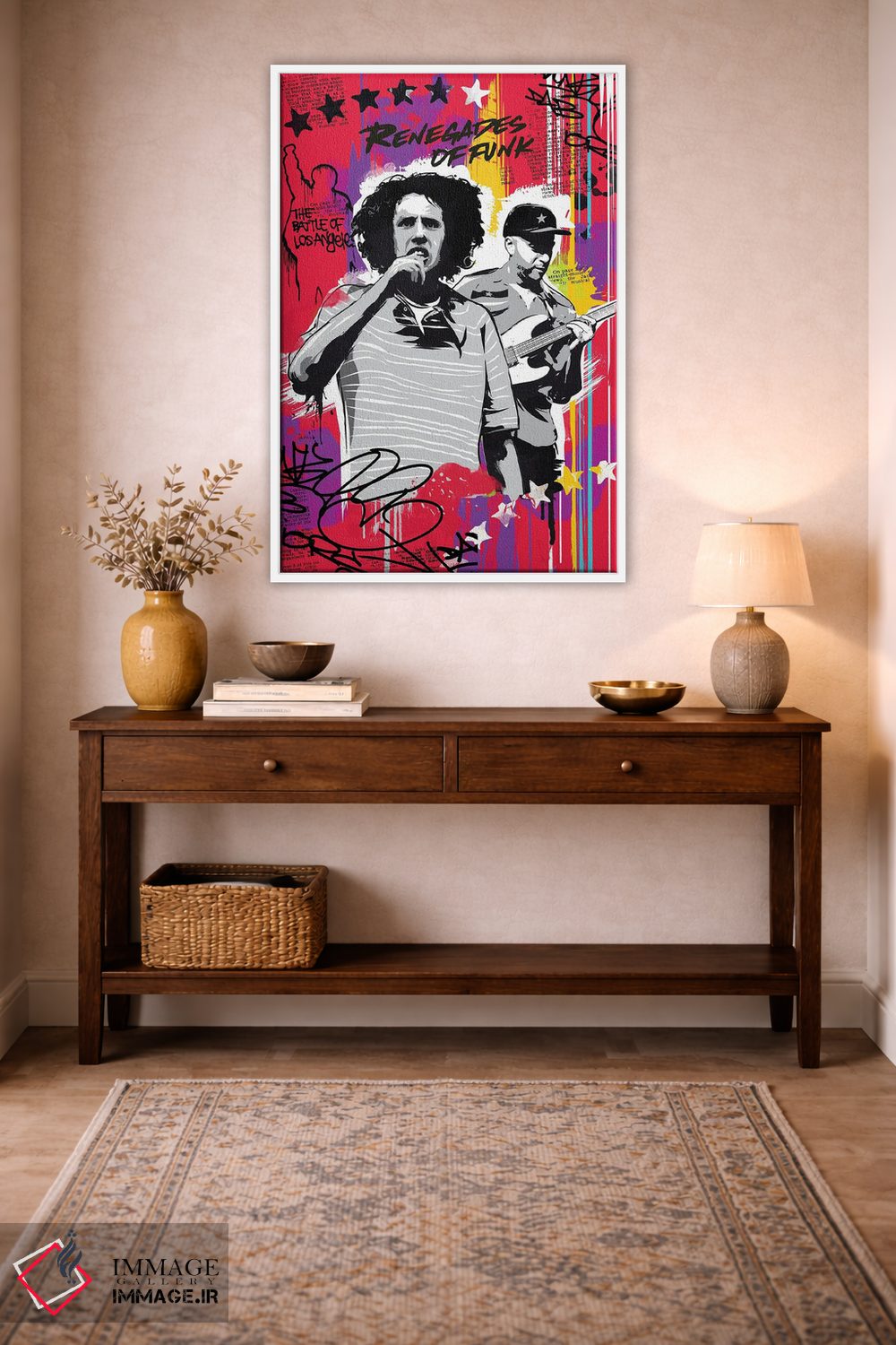 تابلو دکوراتیو هنر ریج اگینست د ماشین اثر ۲ توست دیزاین - D2W