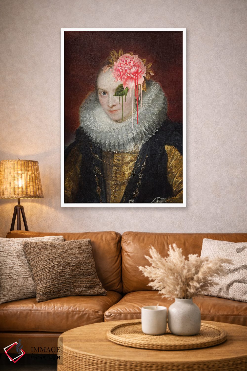 تابلو دکوراتیو بانوی اعوجاج اثر ۲ توست دیزاین - D3W