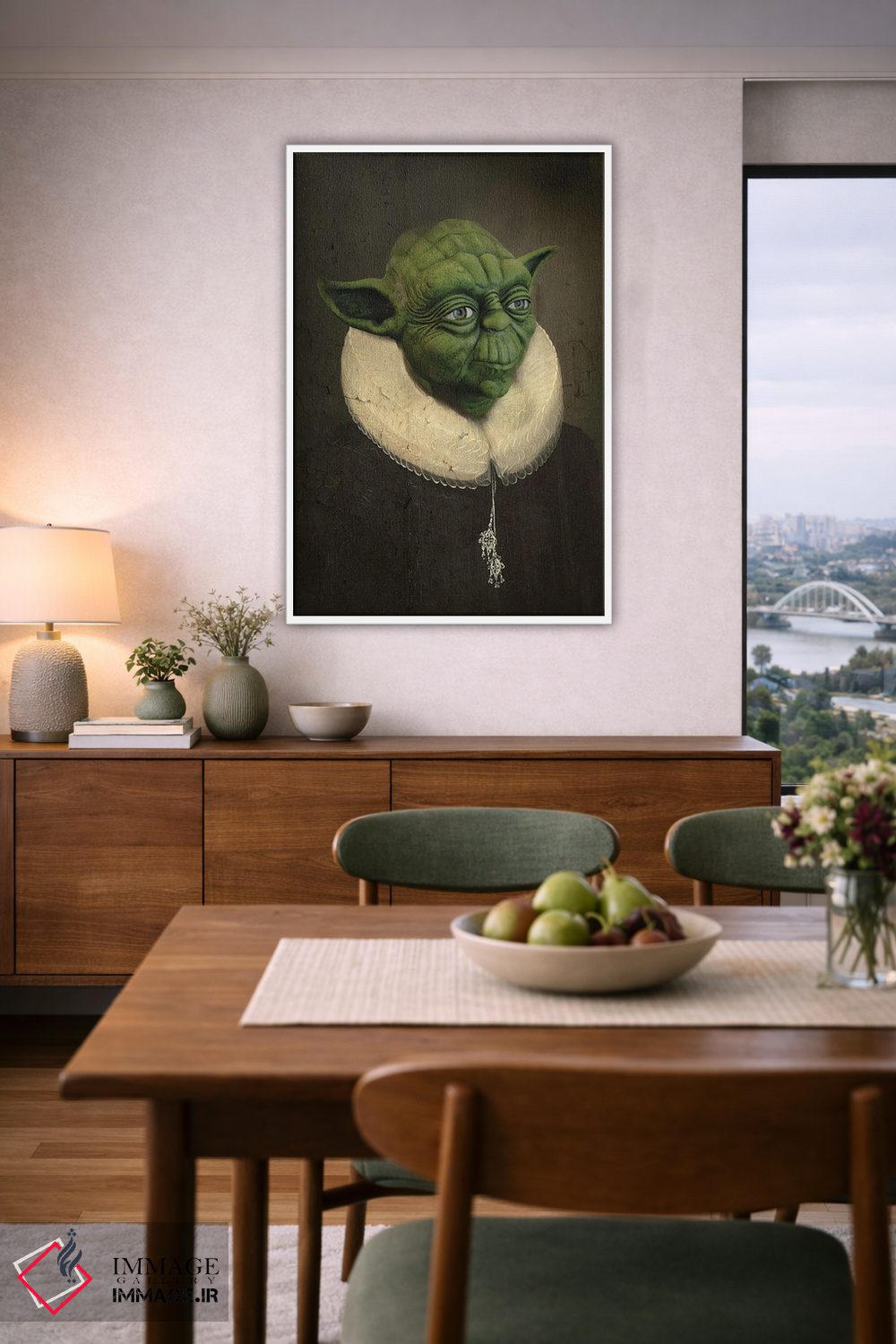 تابلو دکوراتیو سر گرندمستر کلاسیک اثر ۲ توست دیزاین - D6W