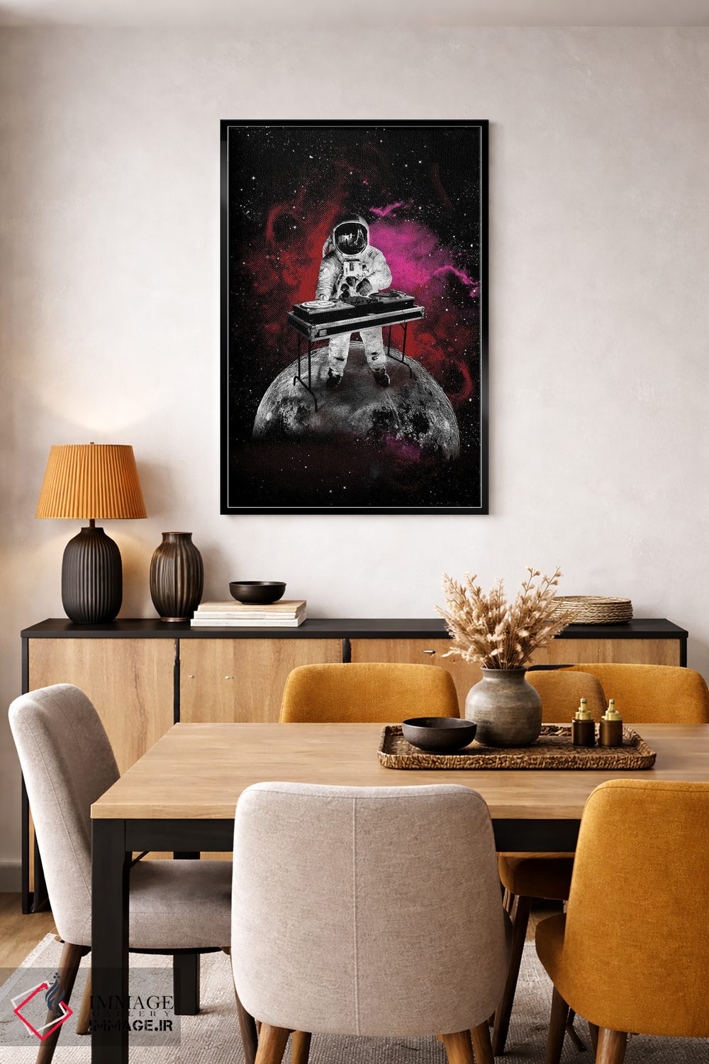 تابلو دکوراتیو هنر دی جی فضایی اثر ۲ توست دیزاین - D6B