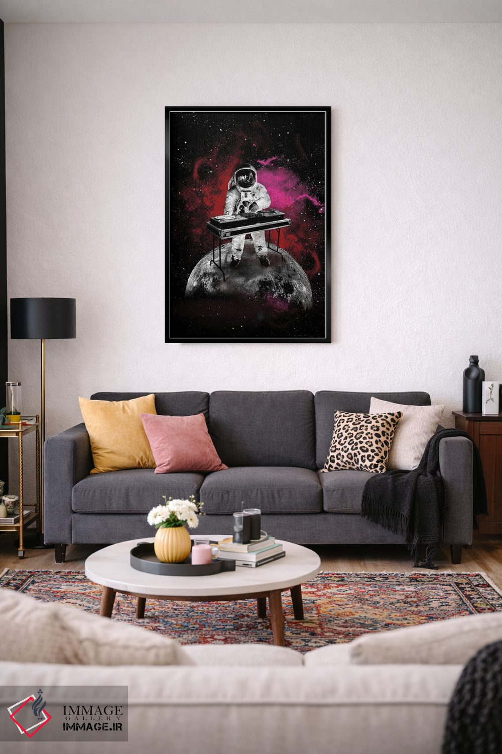 تابلو دکوراتیو هنر دی جی فضایی اثر ۲ توست دیزاین - D5B