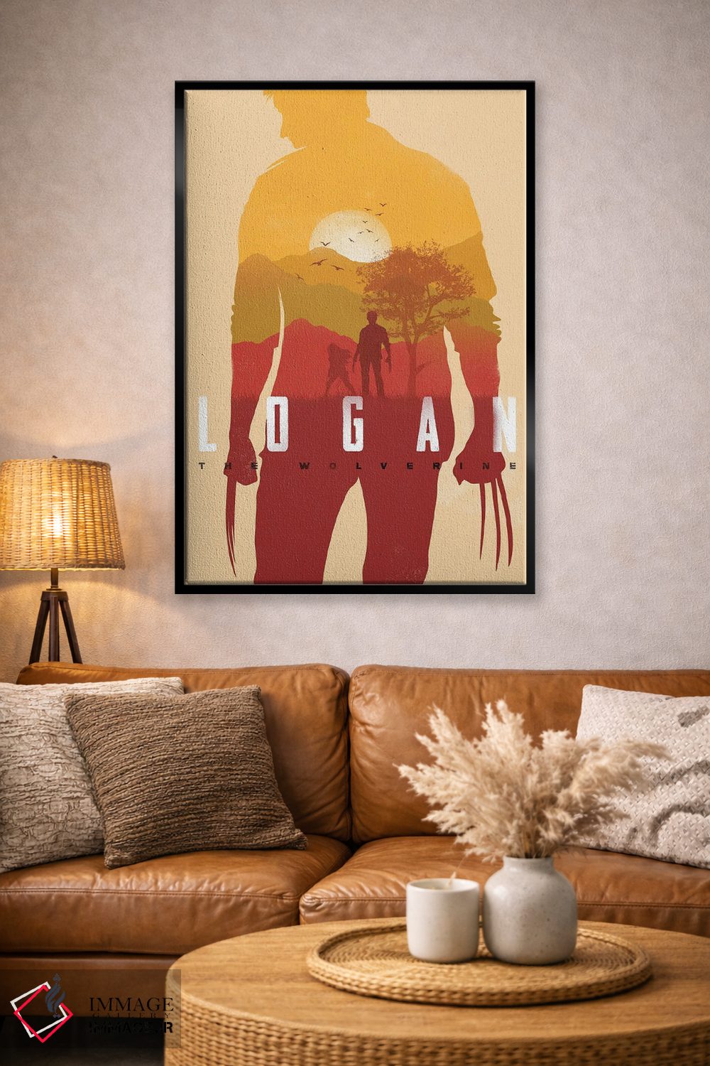 تابلو دکوراتیو لوگان اثر ۲ توست دیزاین - D3B