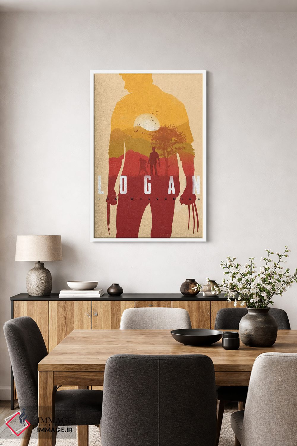 تابلو دکوراتیو لوگان اثر ۲ توست دیزاین - D2W