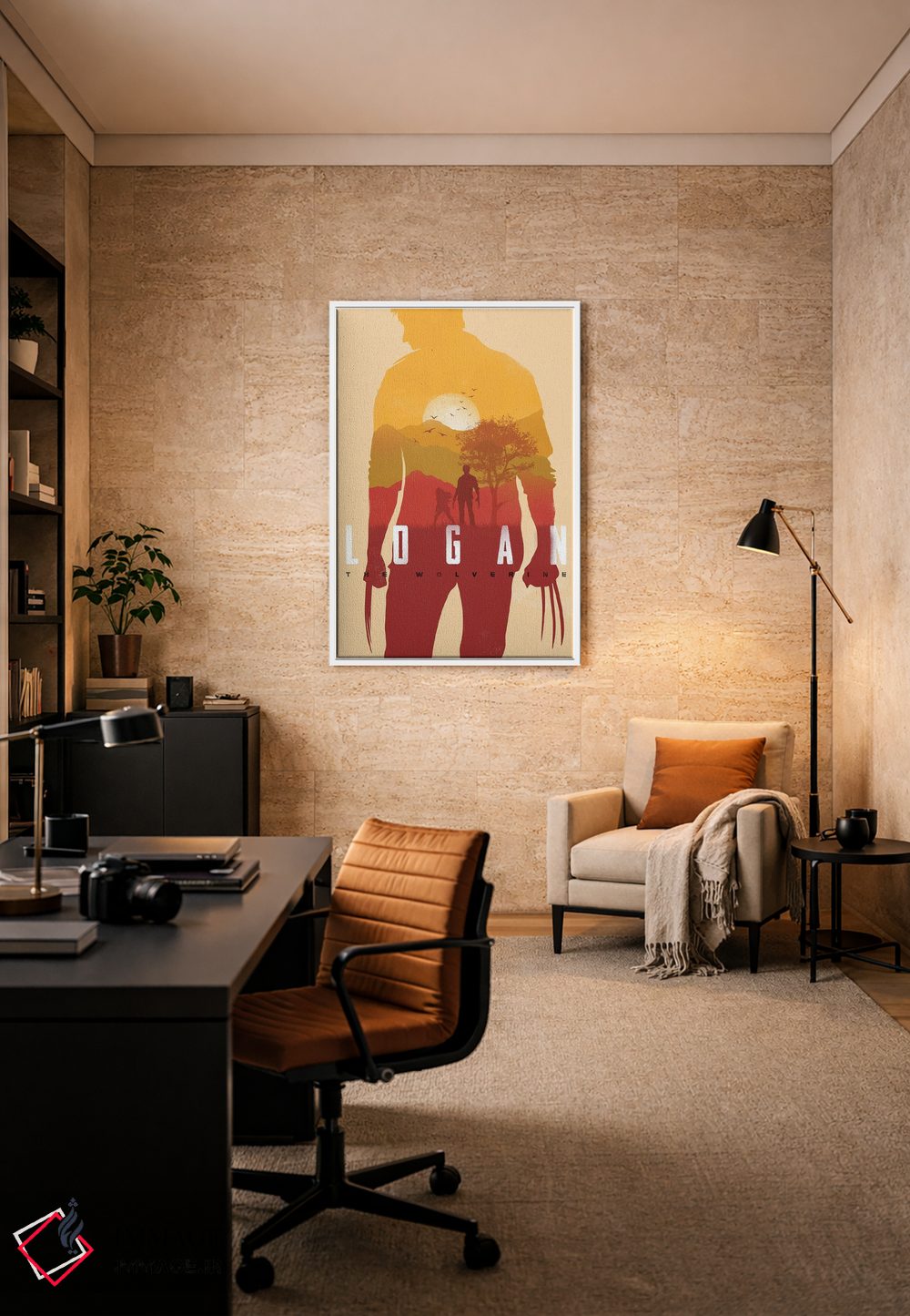 تابلو دکوراتیو لوگان اثر ۲ توست دیزاین - D5W