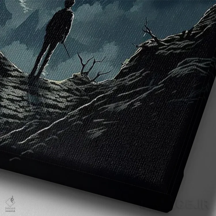 تابلو دکوراتیو هری در هاگوارتز اثر ۲ توست دیزاین - نمای نزدیک بافت بوم