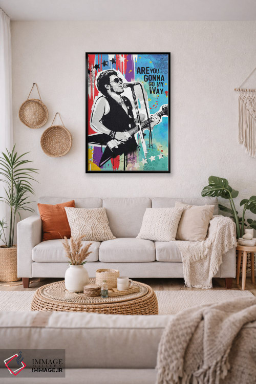 تابلو دکوراتیو پاپ آرت لنی کراویتز اثر ۲ توست دیزاین - D5B