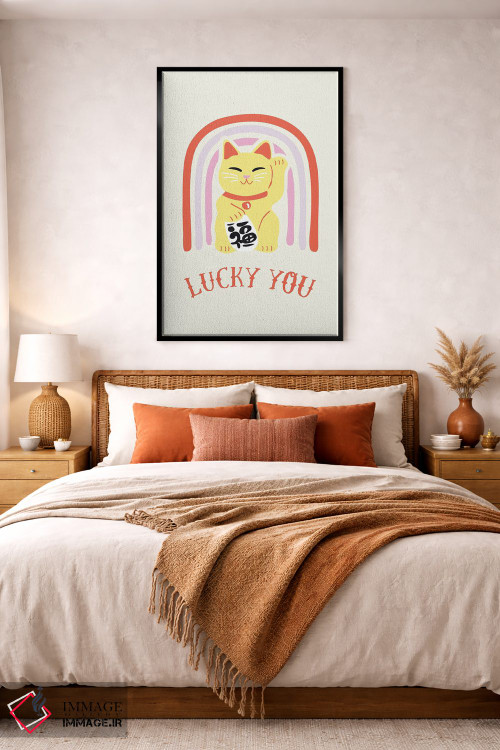 تابلو دکوراتیو خوش شانسی تو اثر ۲ توست دیزاین - D5B