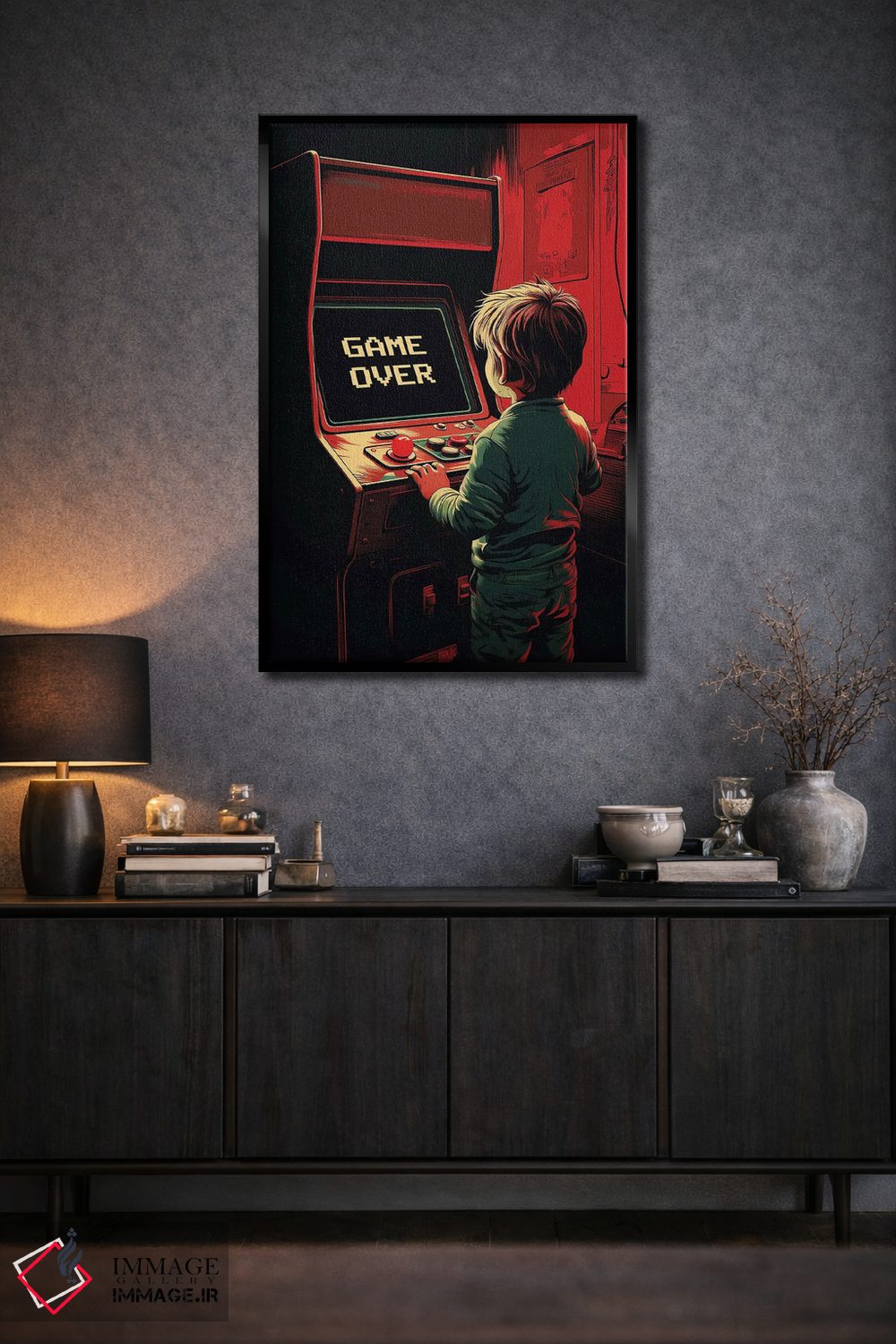 تابلو دکوراتیو پایان بازی آرکید اثر ۲ توست دیزاین - D2B