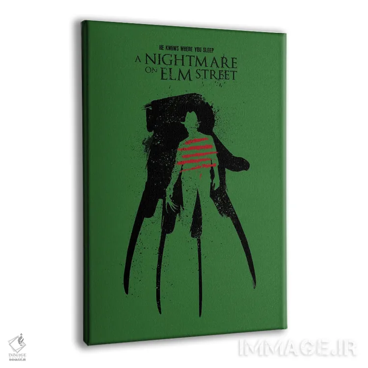 تابلو دکوراتیو هنر فیلم کابوس در خیابان الم اثر ۲ توست دیزاین - نمای پرسپکتیو محصول