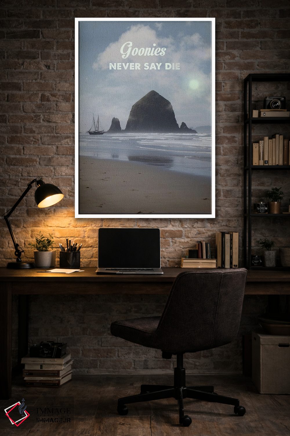 تابلو دکوراتیو گونی ها هرگز نمی گویند بمیر اثر ۲ توست دیزاین - D4W