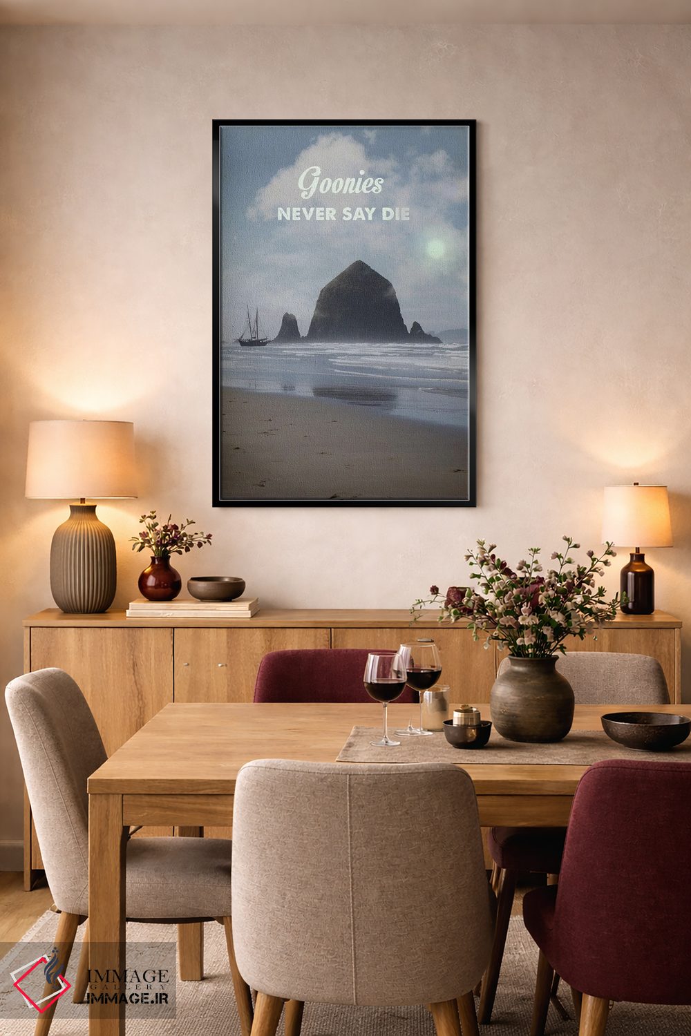 تابلو دکوراتیو گونی ها هرگز نمی گویند بمیر اثر ۲ توست دیزاین - D6B