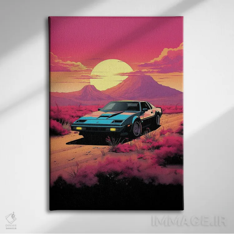 تابلو دکوراتیو شوالیه سوار اثر ۲ توست دیزاین - نمای روبهرو روی دیوار