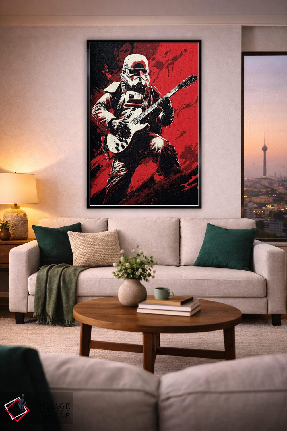 تابلو دکوراتیو سرباز سنگی اثر ۲ توست دیزاین - D2B