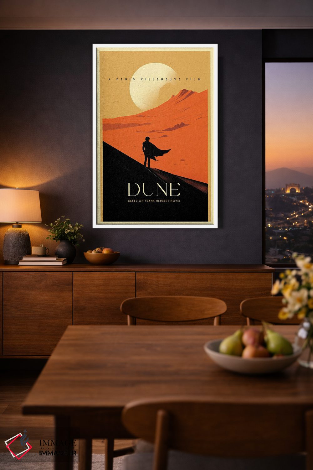 تابلو مینیمال پل از تل ماسه اثر ۲ توست دیزاین - D3W