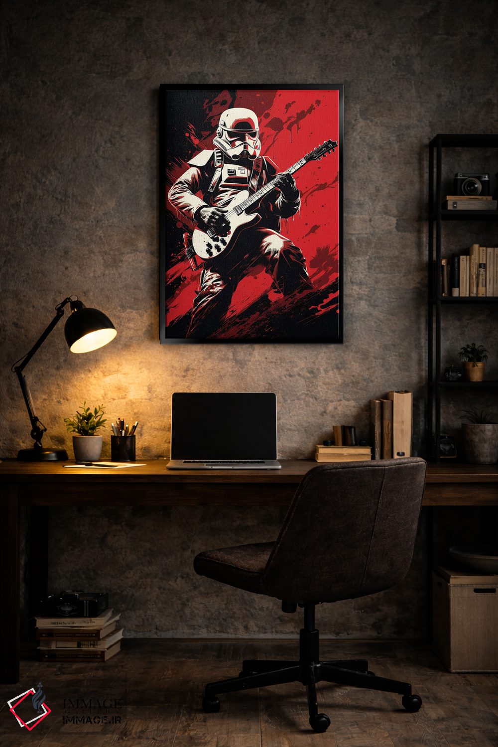 تابلو دکوراتیو سرباز سنگی اثر ۲ توست دیزاین - D5B