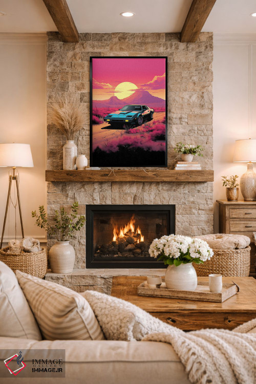 تابلو دکوراتیو شوالیه سوار اثر ۲ توست دیزاین - D1B