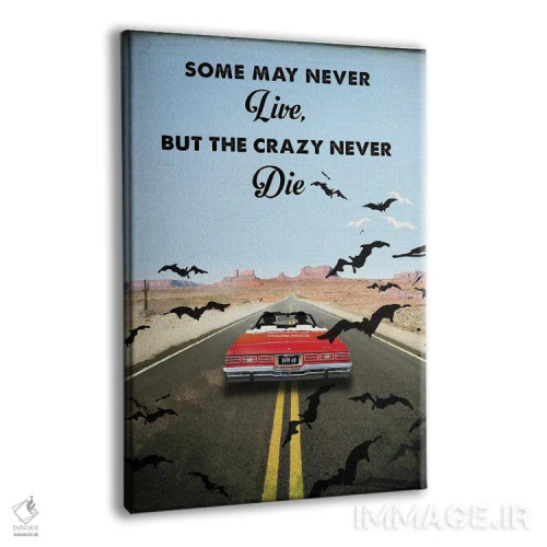 تابلو دکوراتیو هنر فیلم سفر ترس و نفرت در لاس وگاس اثر ۲ توست دیزاین - نمای پرسپکتیو محصول