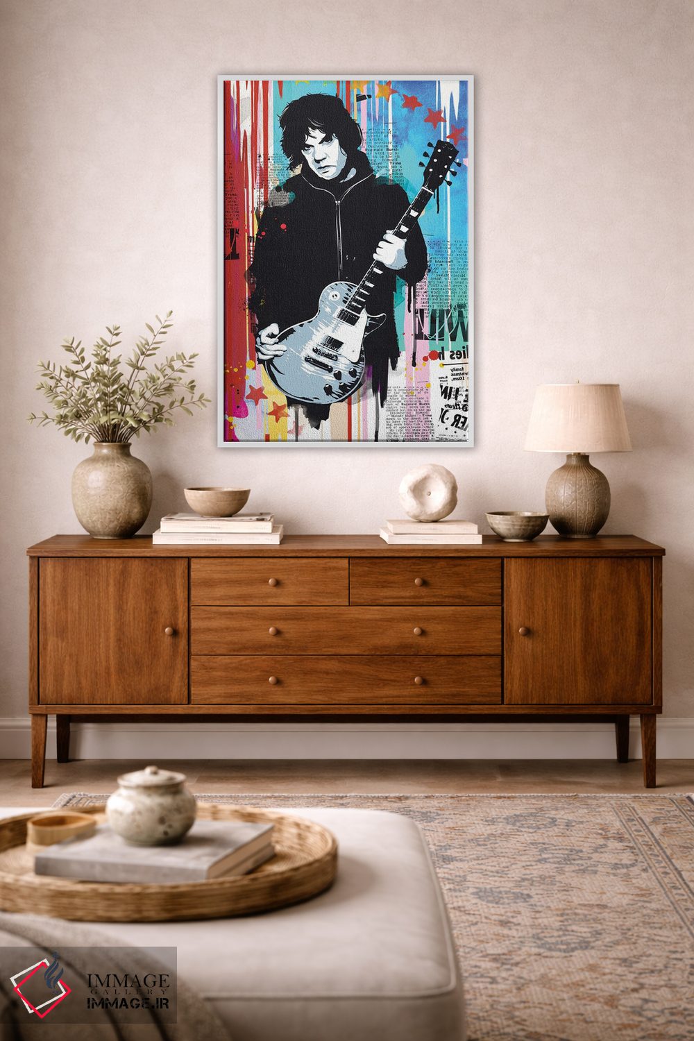 تابلو دکوراتیو پاپ آرت گری مور اثر ۲ توست دیزاین - D1W