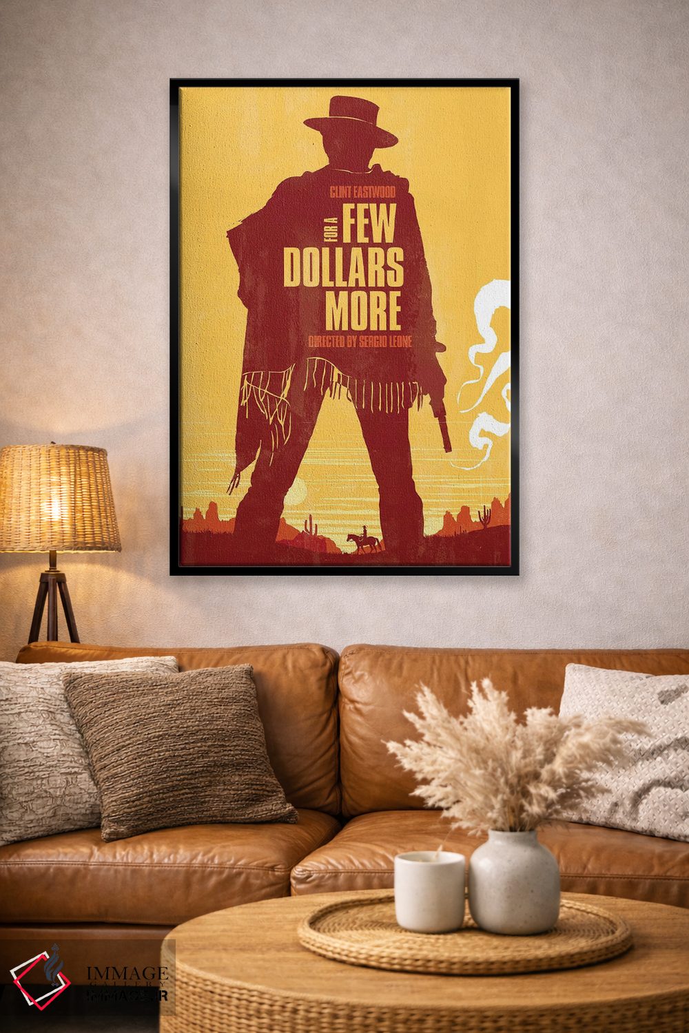 تابلو دکوراتیو هنر فیلم به خاطر چند دلار بیشتر اثر ۲ توست دیزاین - D3B