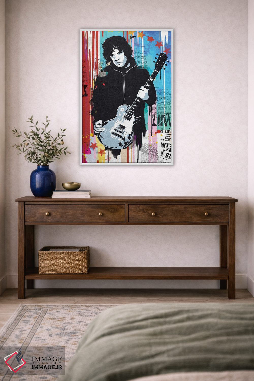 تابلو دکوراتیو پاپ آرت گری مور اثر ۲ توست دیزاین - D2W