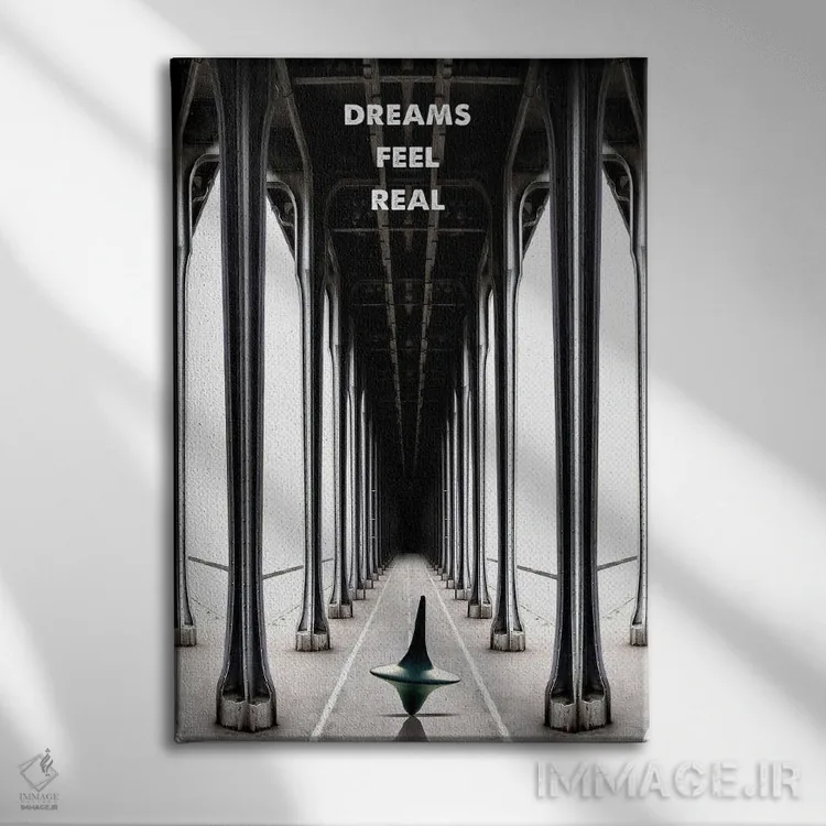 تابلو دکوراتیو هنر فیلم سفر تلقین اثر ۲ توست دیزاین - نمای روبهرو روی دیوار