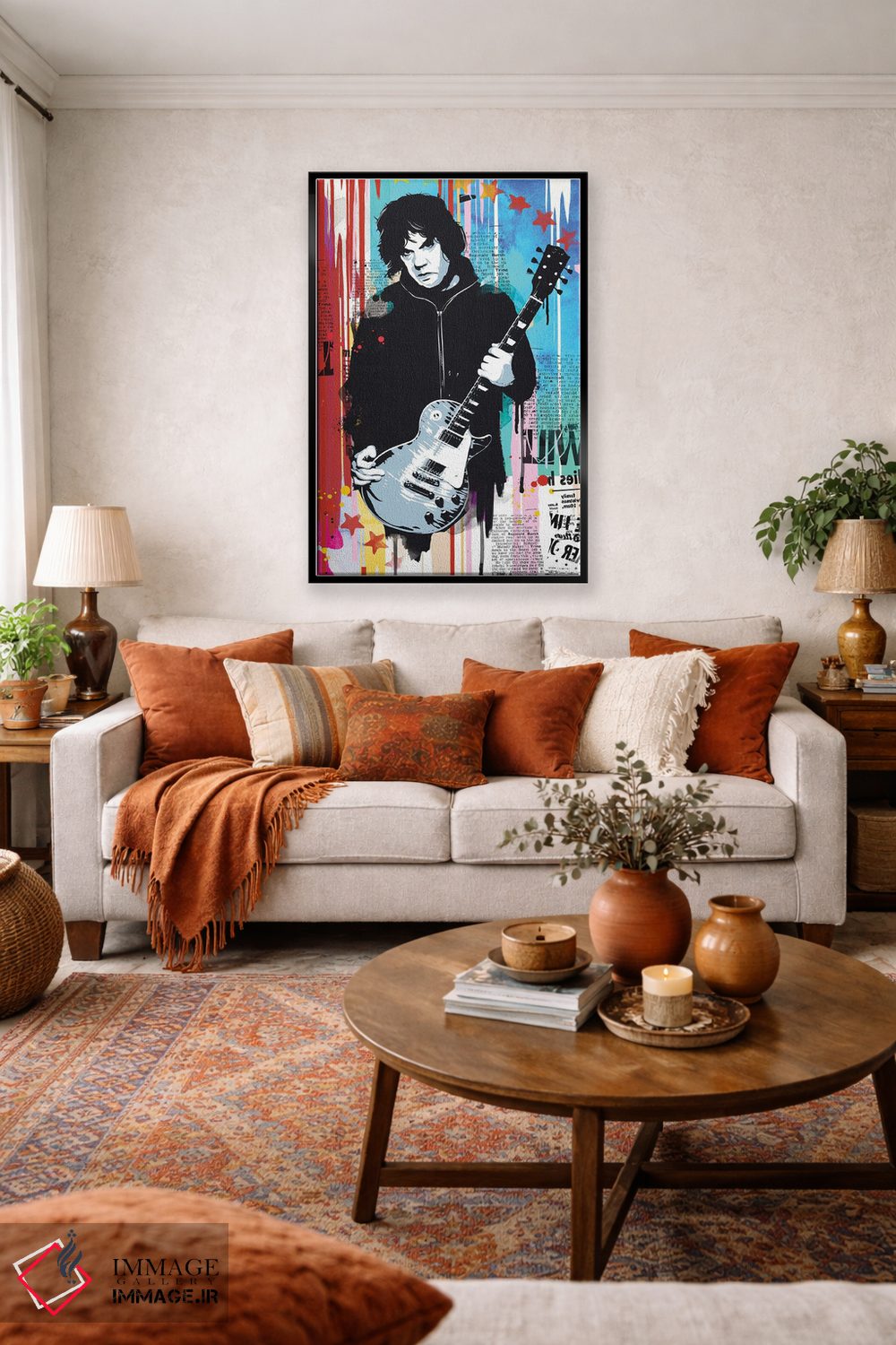 تابلو دکوراتیو پاپ آرت گری مور اثر ۲ توست دیزاین - D3B