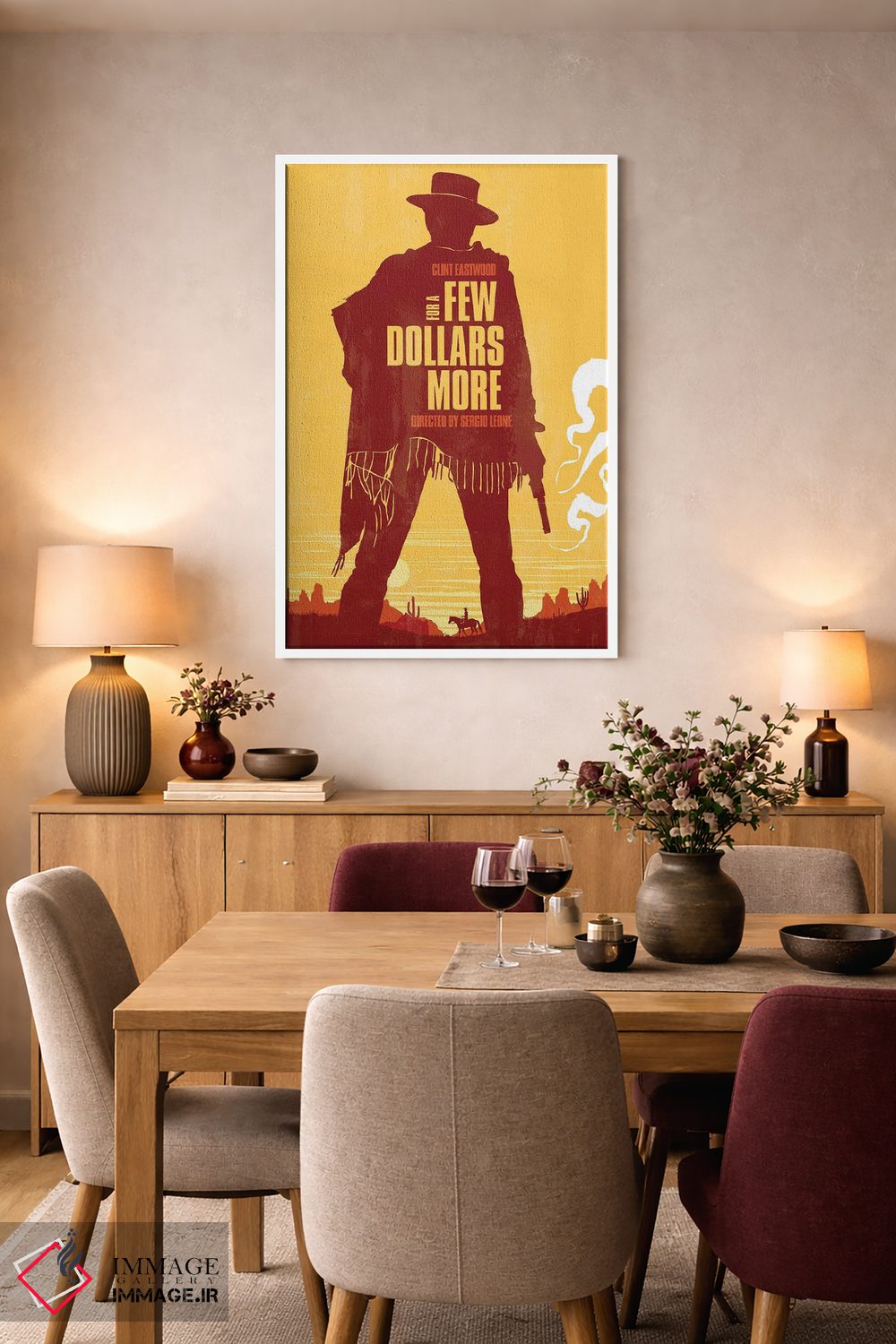 تابلو دکوراتیو هنر فیلم به خاطر چند دلار بیشتر اثر ۲ توست دیزاین - D5W