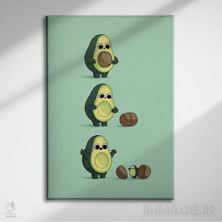 تابلو دکوراتیو مهربان ترین سورپرایز اثر نائولیتو - نمای روبهرو روی دیوار