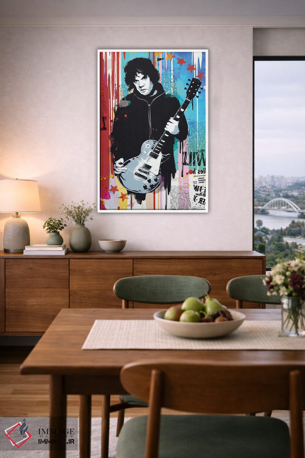 تابلو دکوراتیو پاپ آرت گری مور اثر ۲ توست دیزاین - D5W