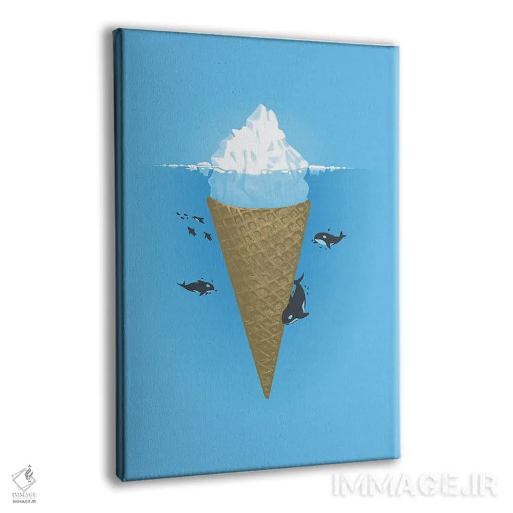 تابلو دکوراتیو بخش پنهان کوه یخ اثر نائولیتو - نمای پرسپکتیو محصول