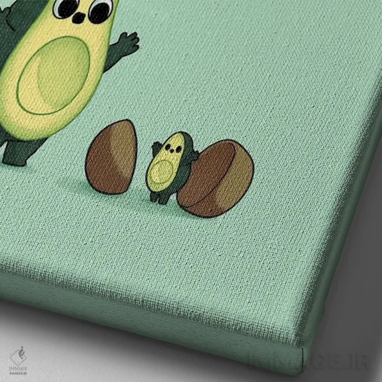 تابلو دکوراتیو مهربان ترین سورپرایز اثر نائولیتو - نمای نزدیک بافت بوم