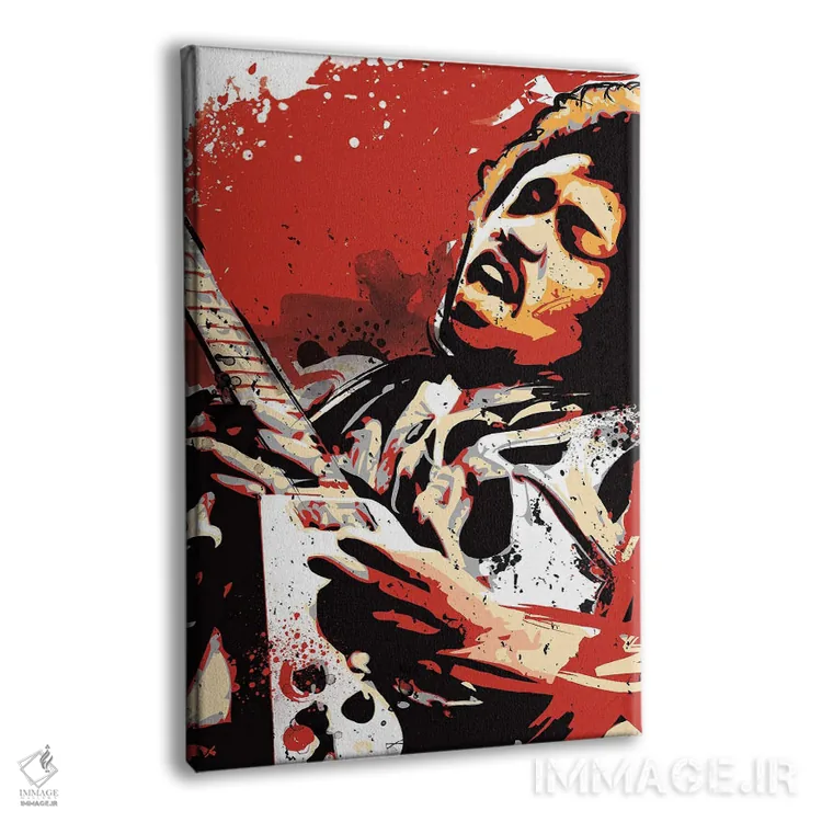 تابلو دکوراتیو پاپ آرت جیمی هندریکس اثر ۲ توست دیزاین - نمای پرسپکتیو محصول
