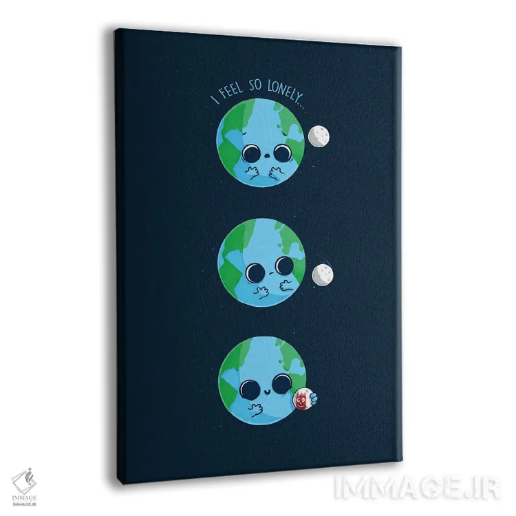 تابلو دکوراتیو سیاره تنها اثر نائولیتو - نمای پرسپکتیو محصول