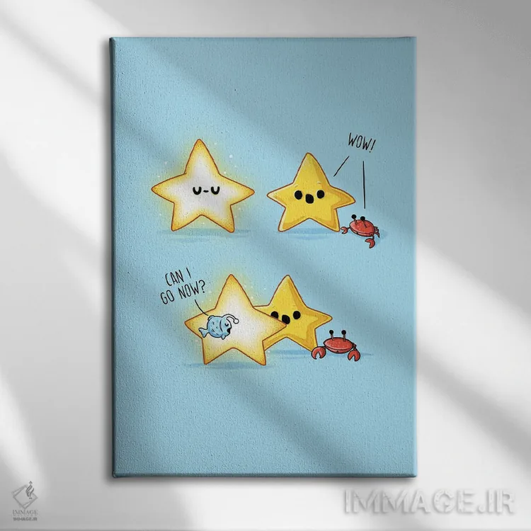 تابلو دکوراتیو ستاره درخشان اثر نائولیتو - نمای روبهرو روی دیوار