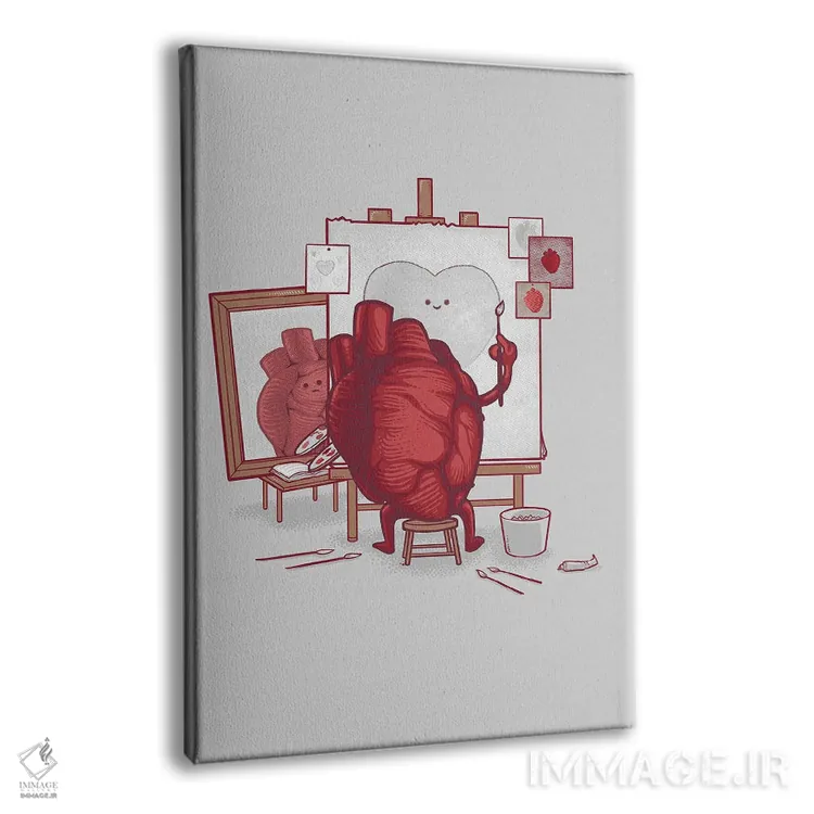 تابلو دکوراتیو خودنگاره اثر نائولیتو - نمای پرسپکتیو محصول