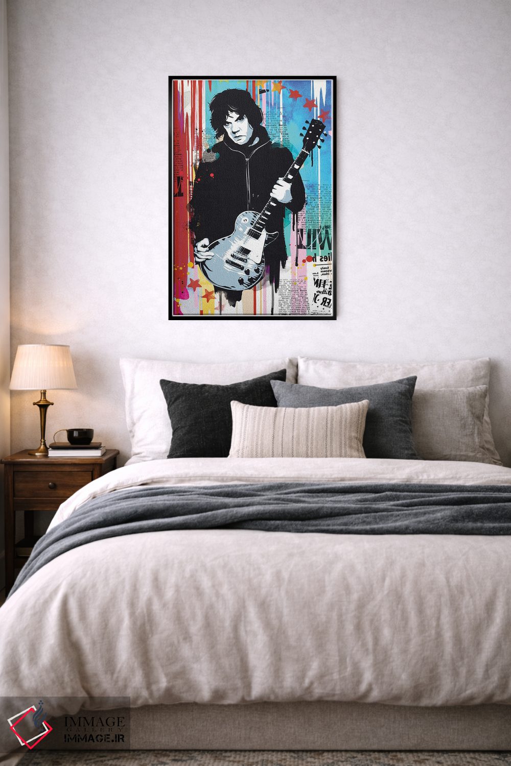 تابلو دکوراتیو پاپ آرت گری مور اثر ۲ توست دیزاین - D6B