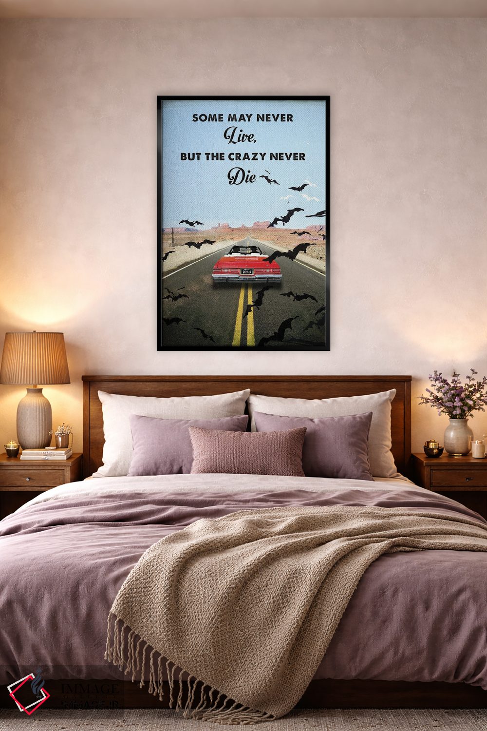 تابلو دکوراتیو هنر فیلم سفر ترس و نفرت در لاس وگاس اثر ۲ توست دیزاین - D4B